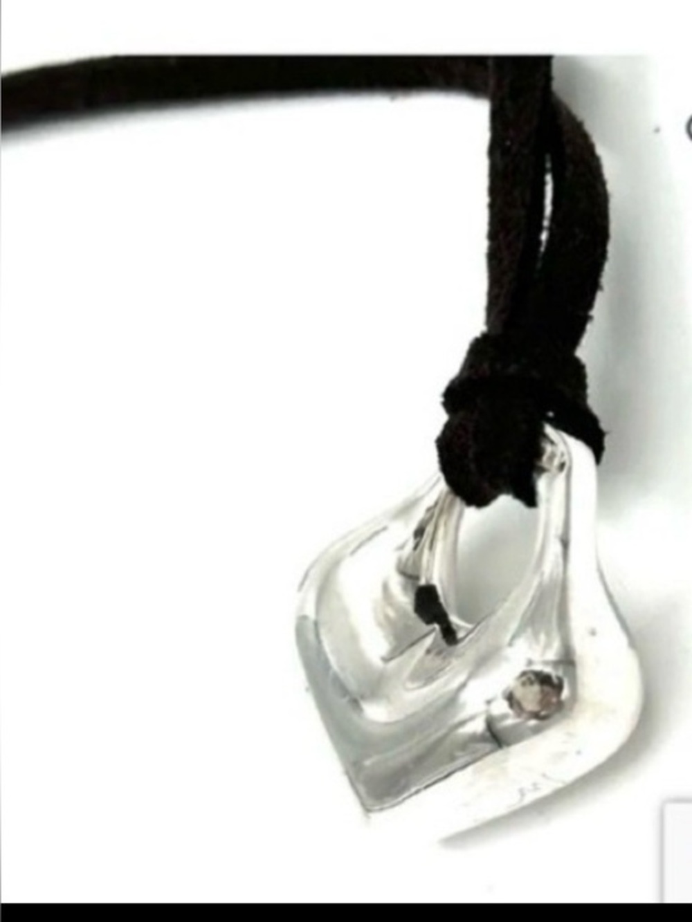 Vintage Robert Lee Morris RLM Small Silver Heart Pendant